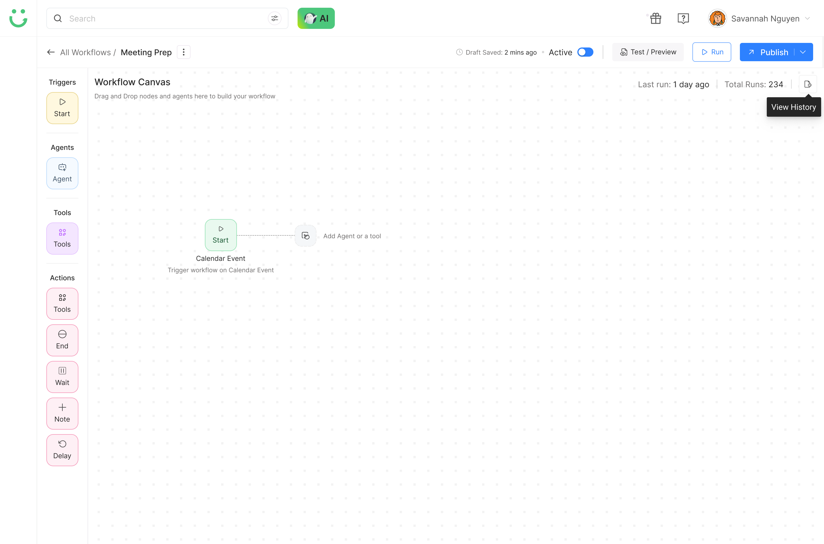 Workflow Canvas